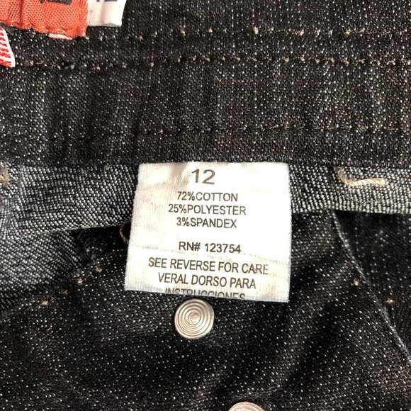 Hip Jeans Size 12 Black Distressed Bermuda Shorts - Picture 7 of 8